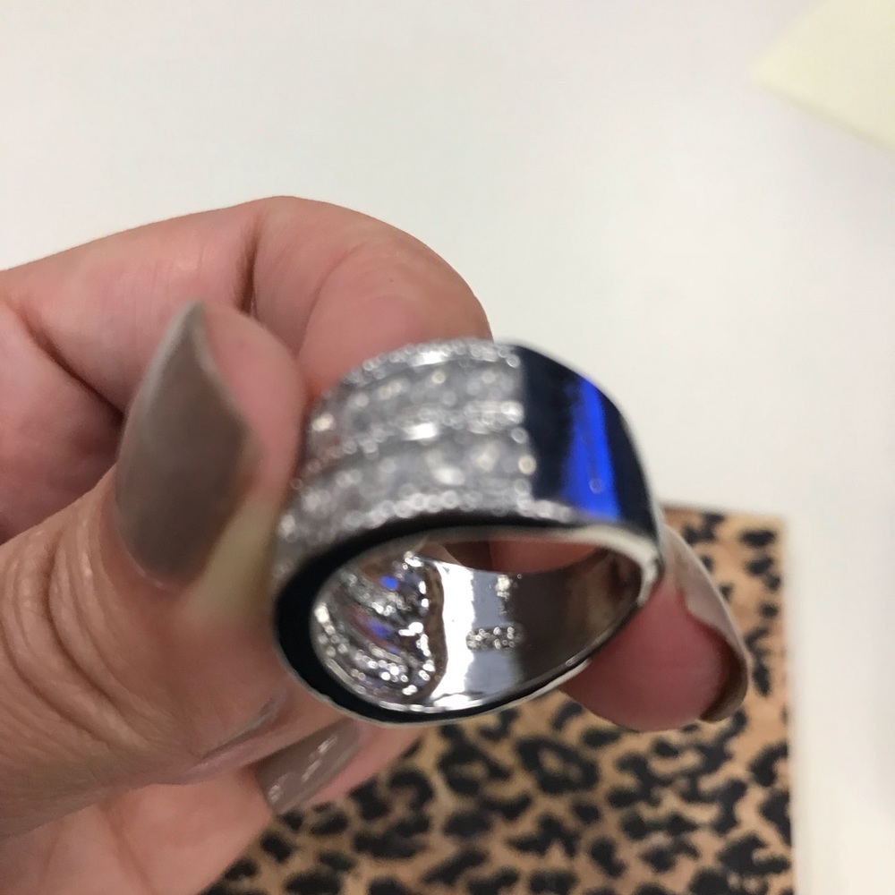Gorgeous Silver and CZ Band - Picture 4 of 4